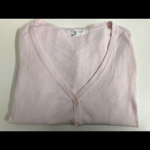 Forever21 V neck cardigan blush pink